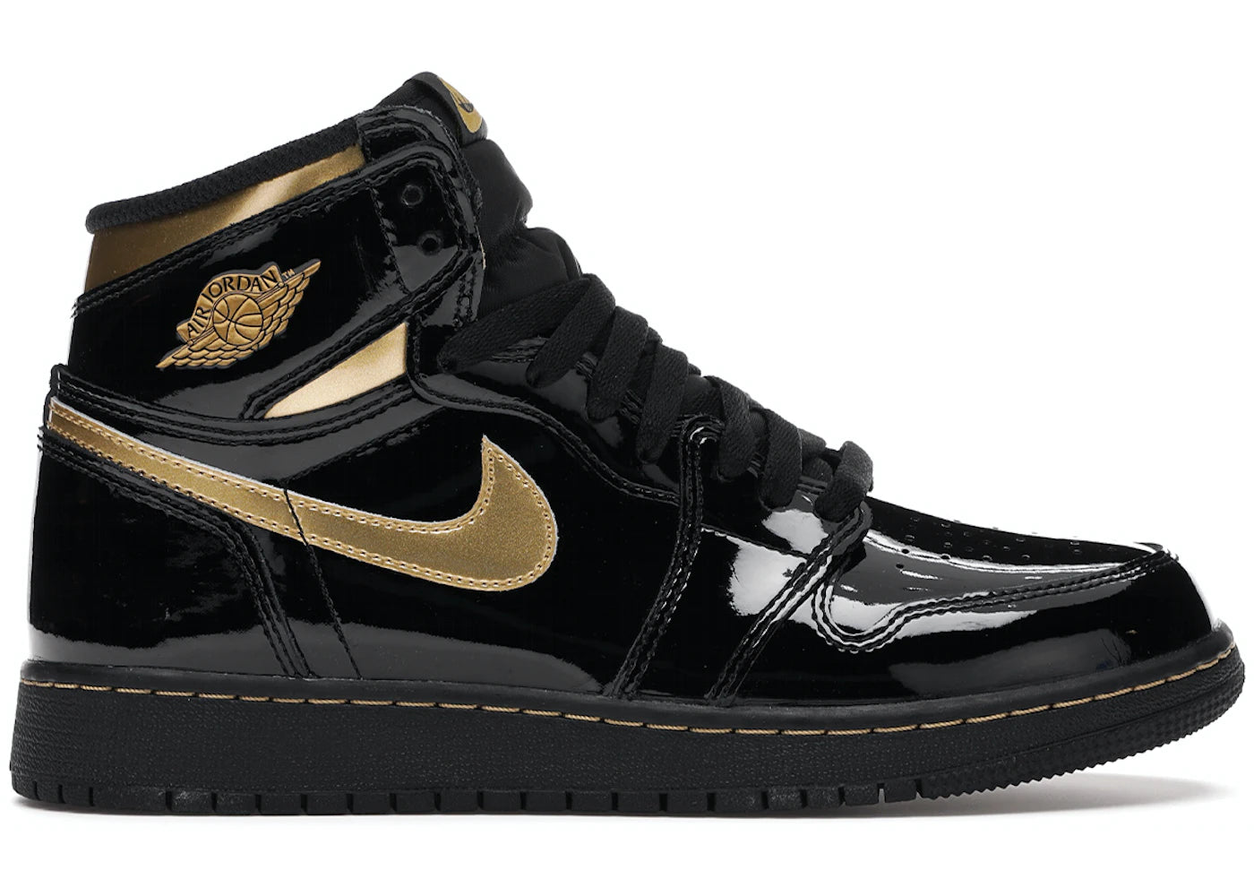 Jordan 1 Retro High - Black Metallic Gold 2020 (GS)