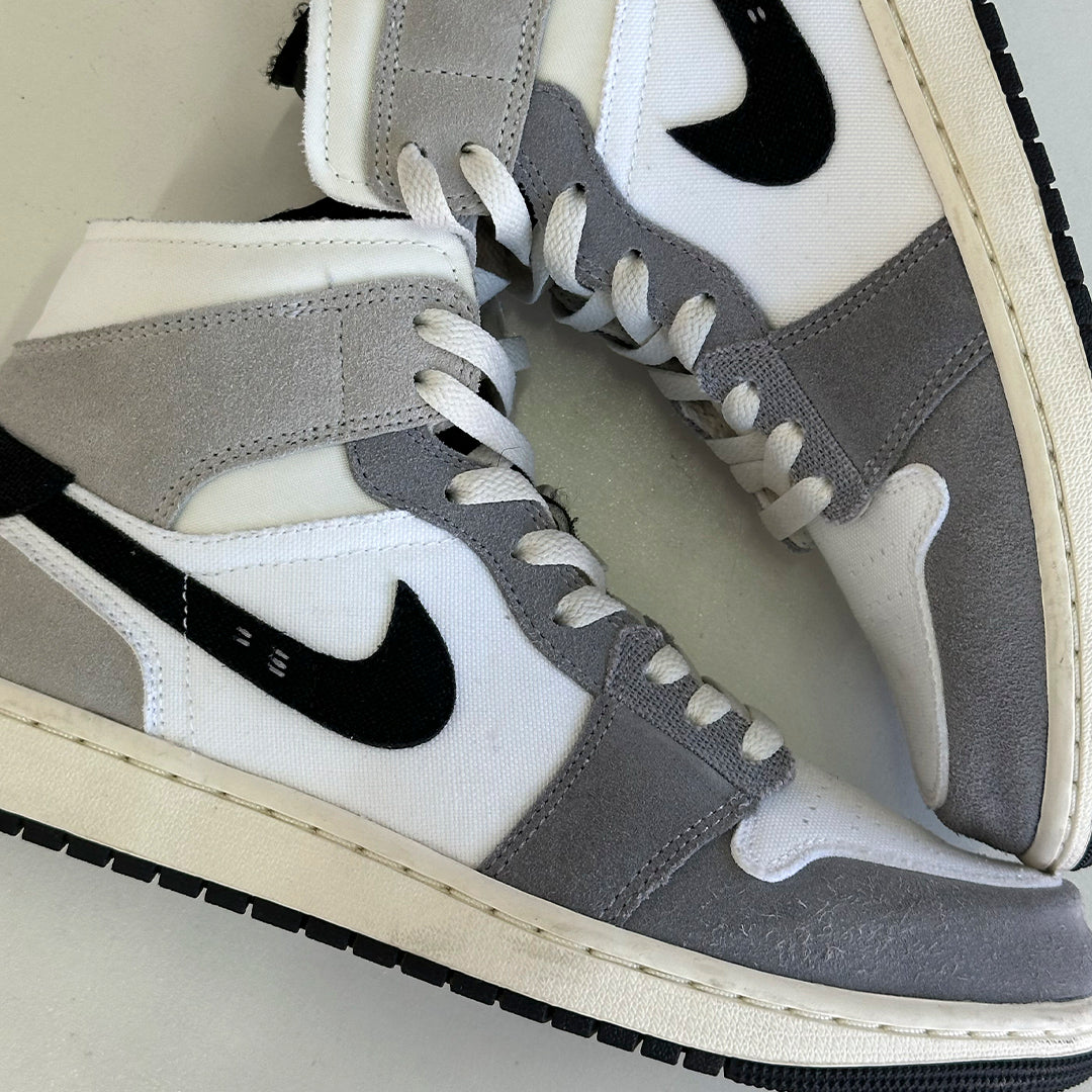 Jordan 1 Mid SE - Craft / Black White Grey (PREOWNED)