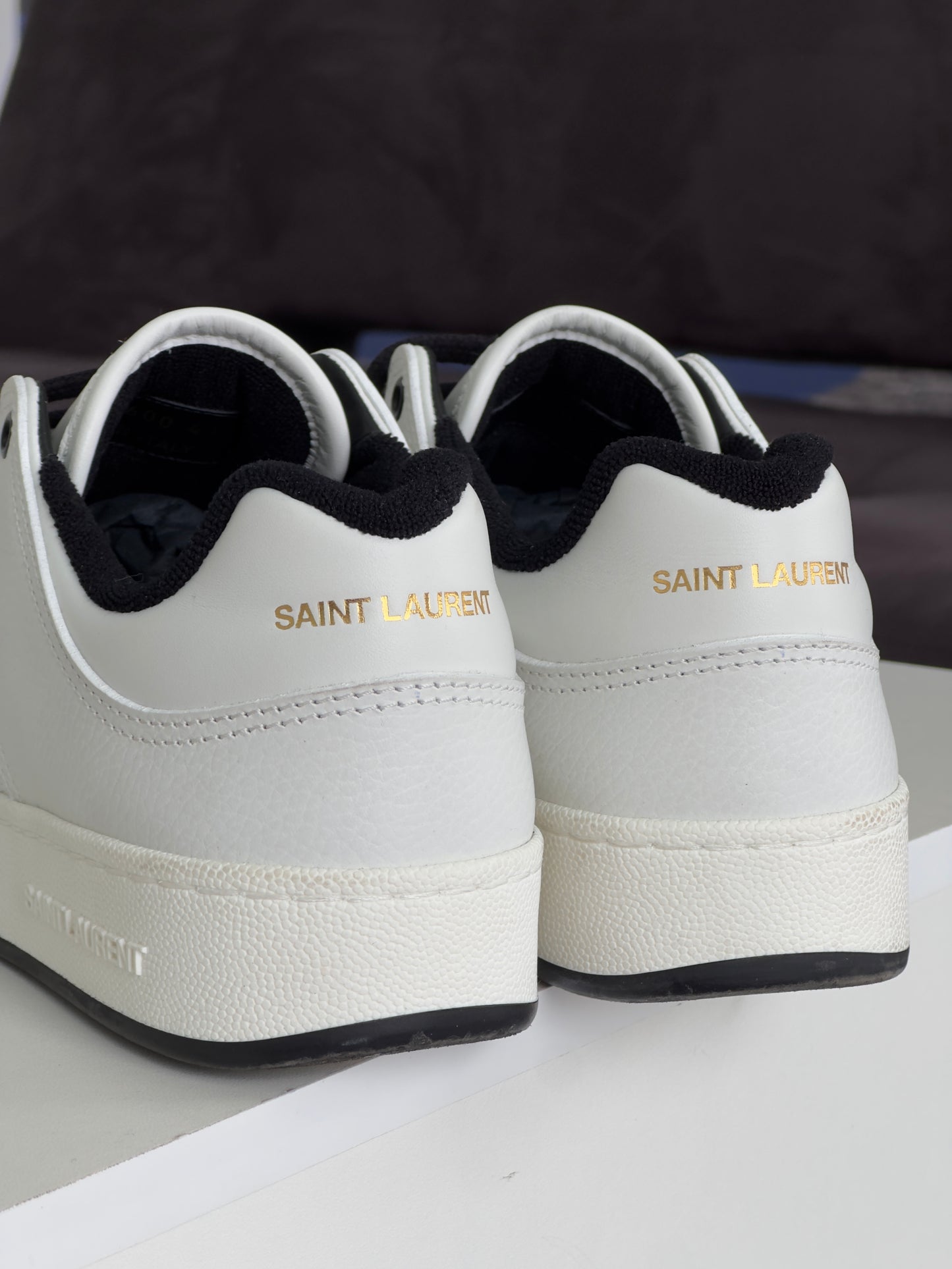 Saint Laurent Low Top  - White Leather (PREOWNED)