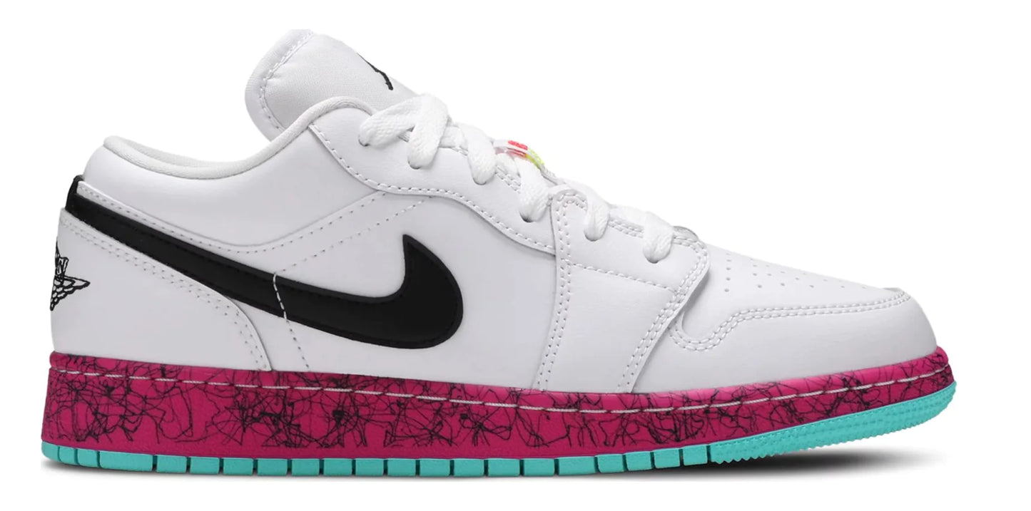 Jordan 1 Low - Multi Color Midsoles White (GS)