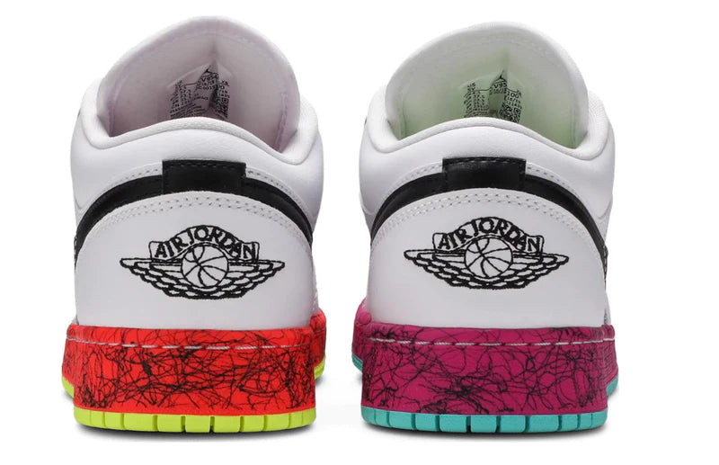 Jordan 1 Low - Multi Color Midsoles White (GS)