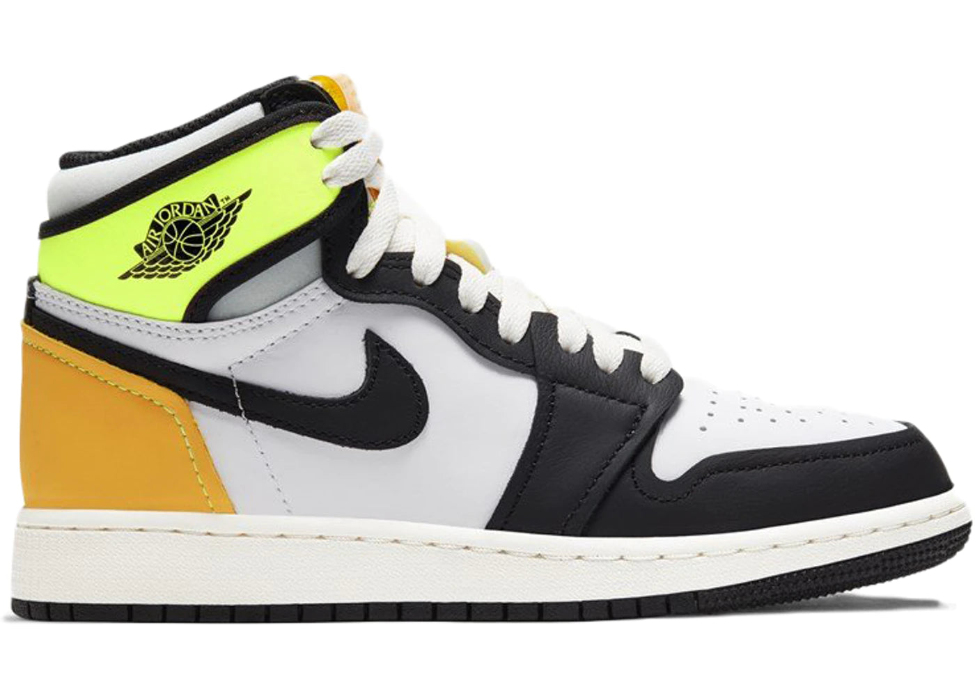 Jordan 1 Retro High - White Black University Gold (GS)