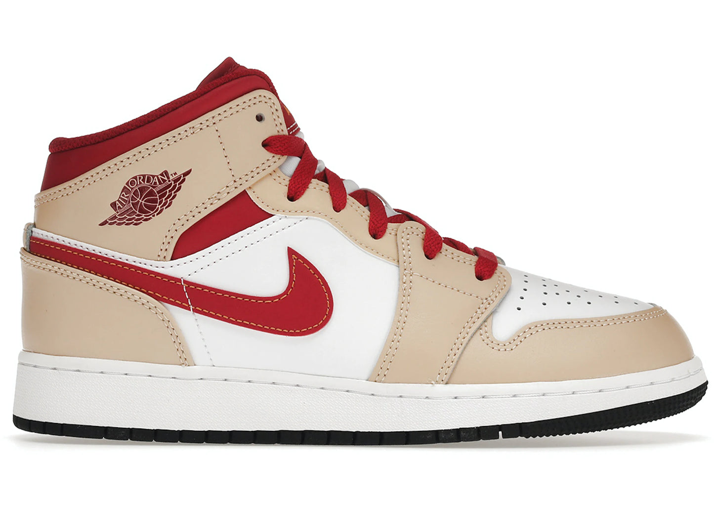 Jordan 1 Mid - Light Curry Cardinal (GS)