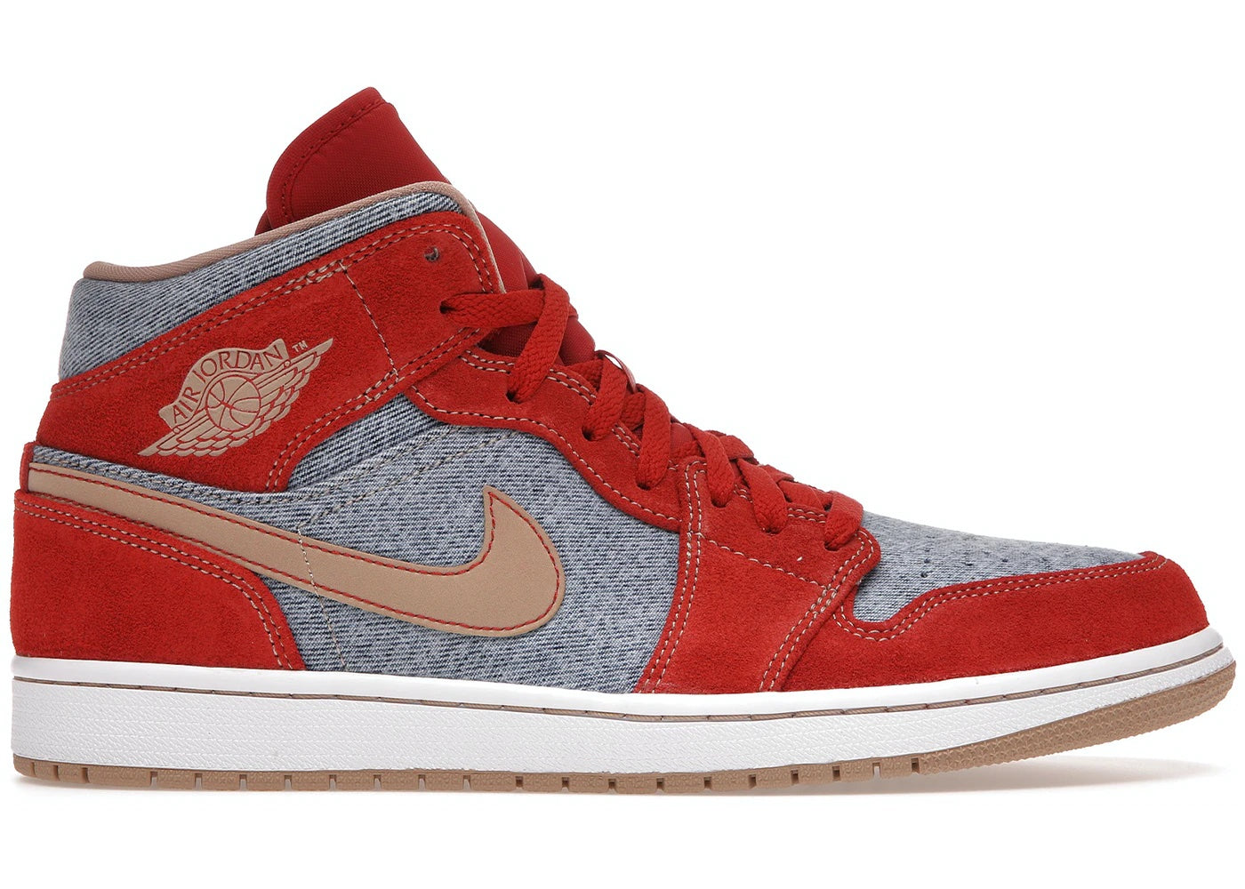 Jordan 1 Mid - Denim Red