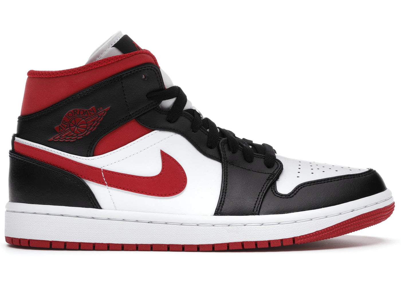 Jordan 1 Mid - Gym Red White Black