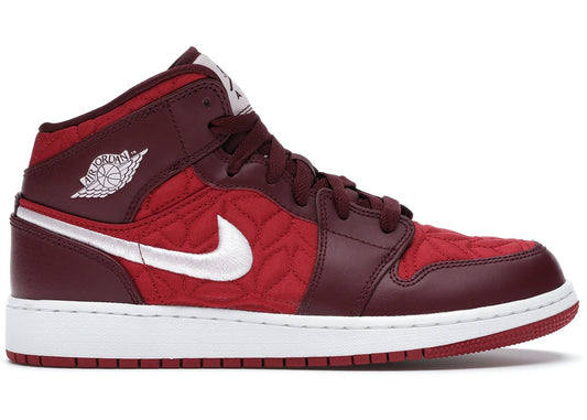 Jordan 1 Mid SE - Red Quilt (GS)