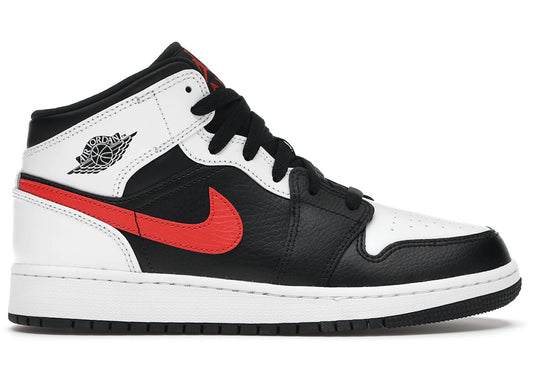 Jordan 1 Mid - White Black Chile Red (GS)