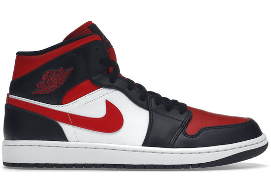 Jordan 1 Mid - White Black Red (2022)