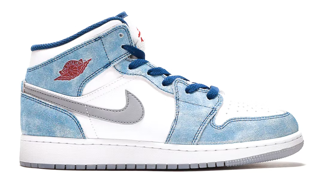 Jordan 1 Mid SE - French Blue Light Steel (GS)