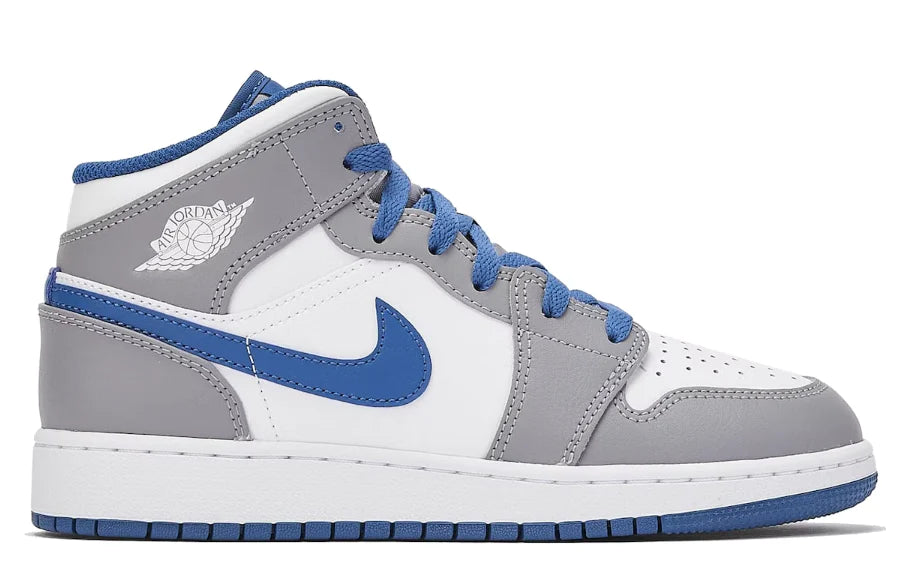 Jordan 1 Mid - True Blue (GS)