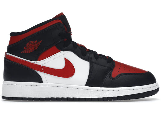 Jordan 1 Mid - Black Fire Red (GS)