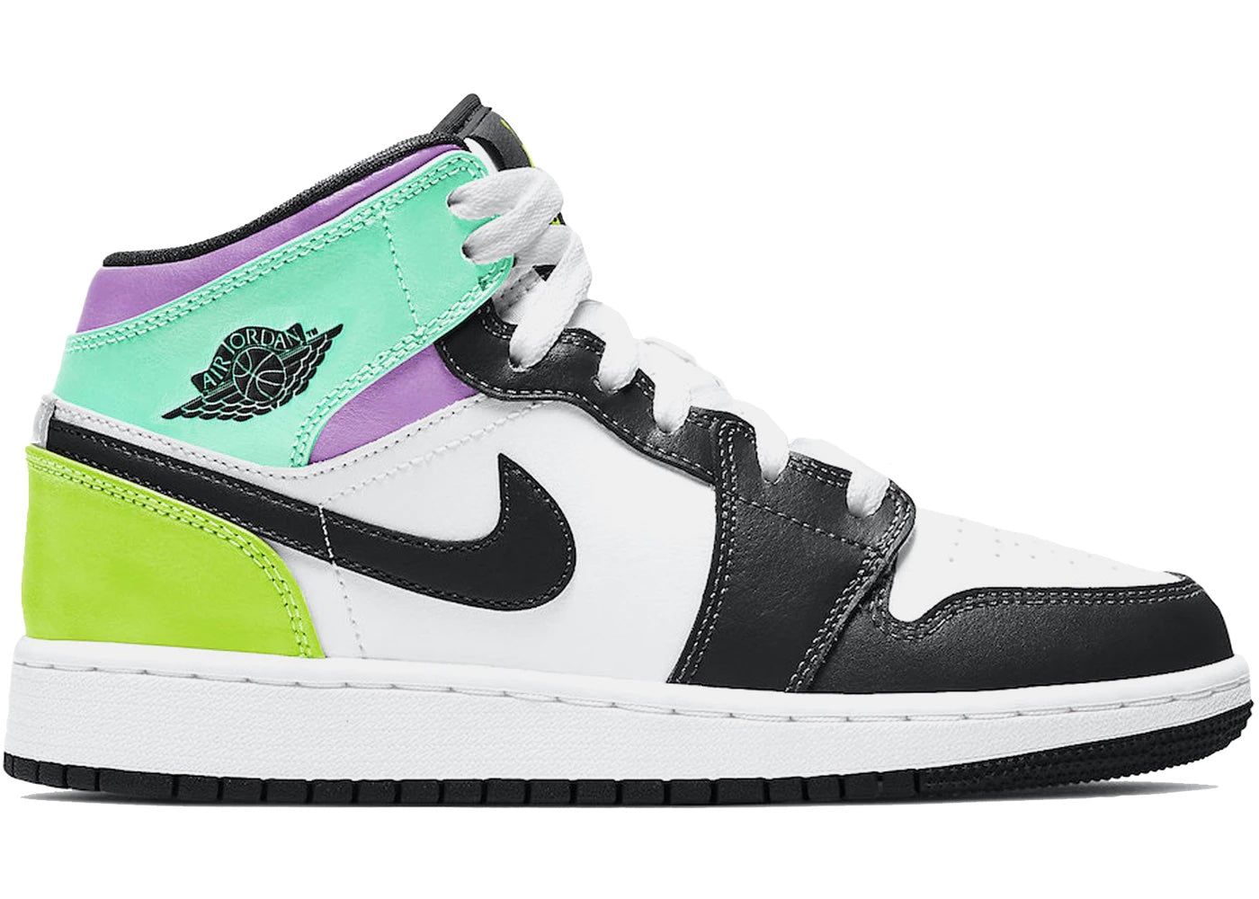 Jordan 1 Mid - Pastel black Toe (GS)